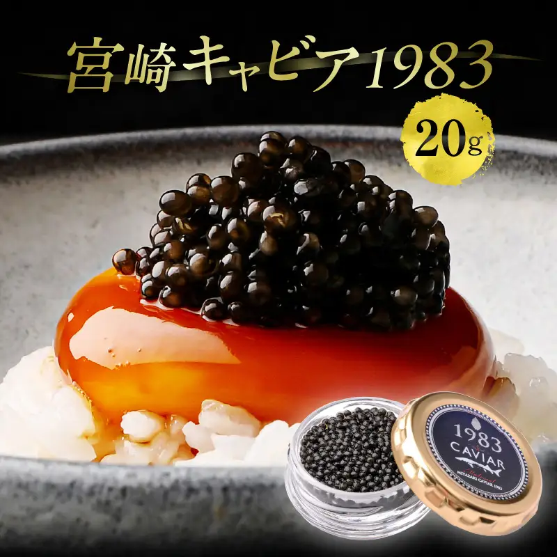 宮崎キャビア1983 (20g) 国産 宮崎県産 キャビア 20g チョウザメ 長期