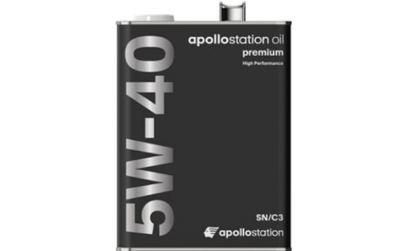 エンジンオイル apollostation oil premium 5W-40 SN/C3 雑貨 日用品 