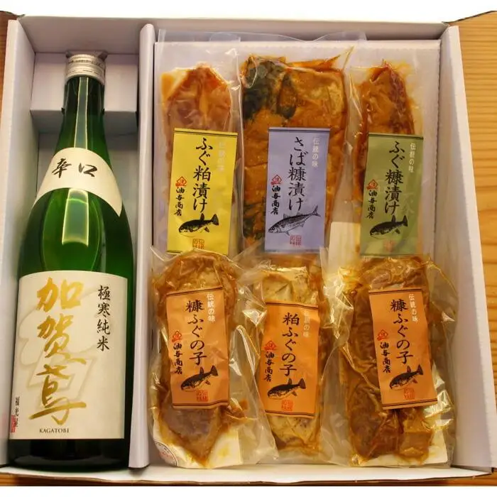 金沢　銘酒とおつまみ珍味コラボセット