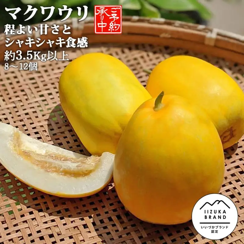 農家直送 程よい甘さのマクワウリ約3.5kg (8-12個)＜2026年7月下旬から発送開始分先行予約＞【A6-044】