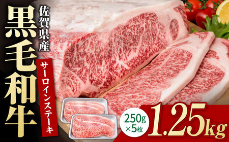 佐賀県産 サーロインステーキ 1.25kg 黒毛和牛 ステーキ IAG018