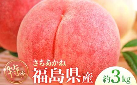 【2026年出荷分先行予約】福島県産 特秀 さちあかね 約3kg (9～11玉) ふくしま未来農業協同組合 特秀 透過式光センサー選別 糖度12度以上 固め 伊達の桃 桃 フルーツ 果物 もも モモ momo F20C-352