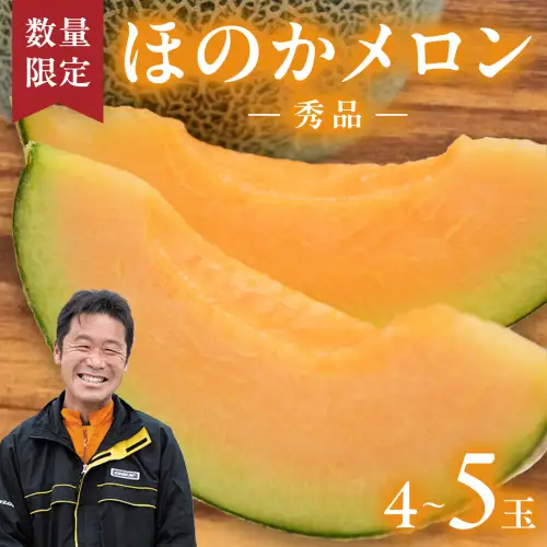 高評価★4.8【先行予約】茨城県産赤肉メロン4-5玉 (2026年5月下旬から発送開始) | ほのかメロン