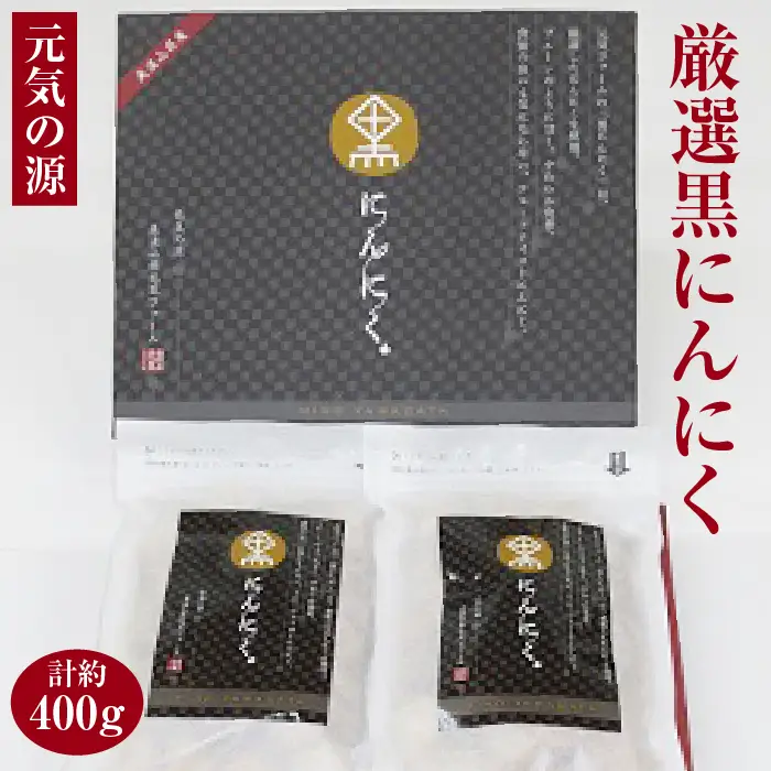 元気の源　厳選黒にんにく計400g  [No.047]