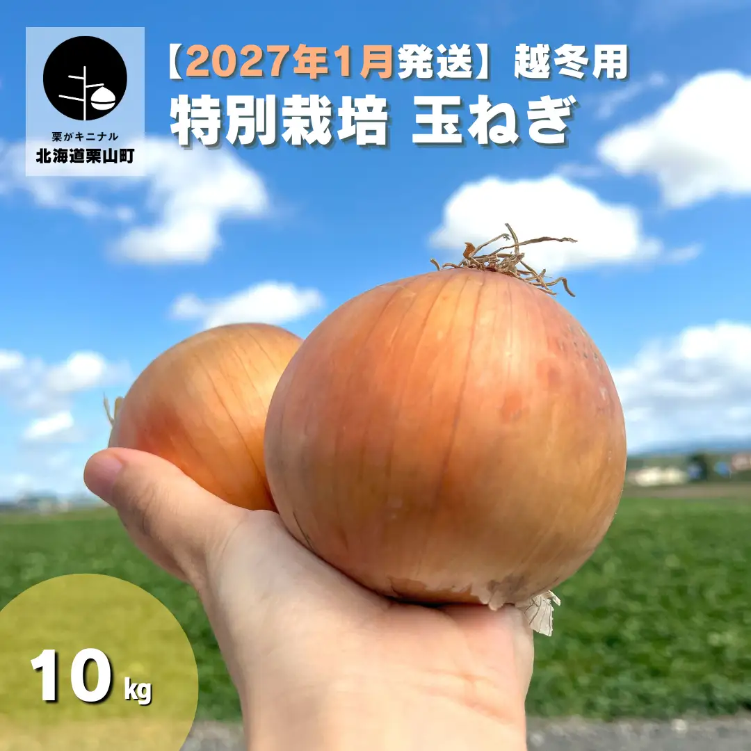 【2027年1月発送】越冬用特別栽培玉ねぎ10kg