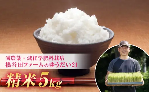 令和8年産 減農薬・減化学肥料栽培 ゆうだい21 精米 5kg F4D-2236
