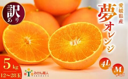 【紅まどんなと同品種】【訳あり】 夢おれんじ まどんな 5kg 武田屋