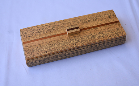ペンケース 胡麻竹 竹製 21×7.5×高さ5cm 工芸品 雑貨 日用品 文房具 
