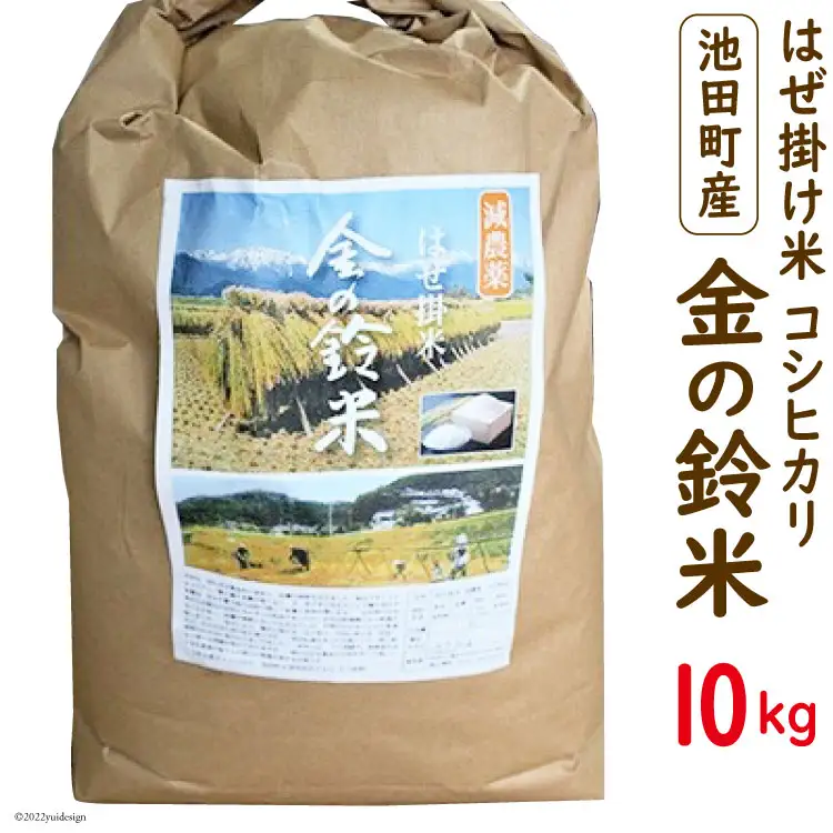米 コシヒカリ 金の鈴米 10kg [池田町観光協会 長野県 池田町 48110005]