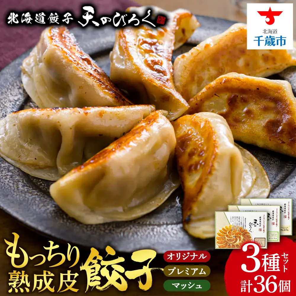 北海道餃子★天のびろく 3種セット＜北海道餃子天のびろく＞
