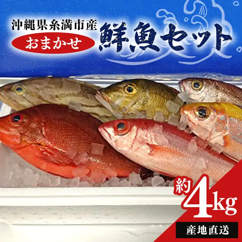 【 産地直送 】【漁師まちの鮮魚店厳選】おまかせ 鮮魚 セット(約 4kg ) お魚 魚 詰め合わせ 下処理済み (内臓・ウロコ除去済み) 急速冷凍 真空パック 沖縄 鮮魚セット 詰合せ 鮮魚店 厳選 お任せ 鮮度 産直 海鮮 加熱用 冷凍保存 沖縄県 糸満市