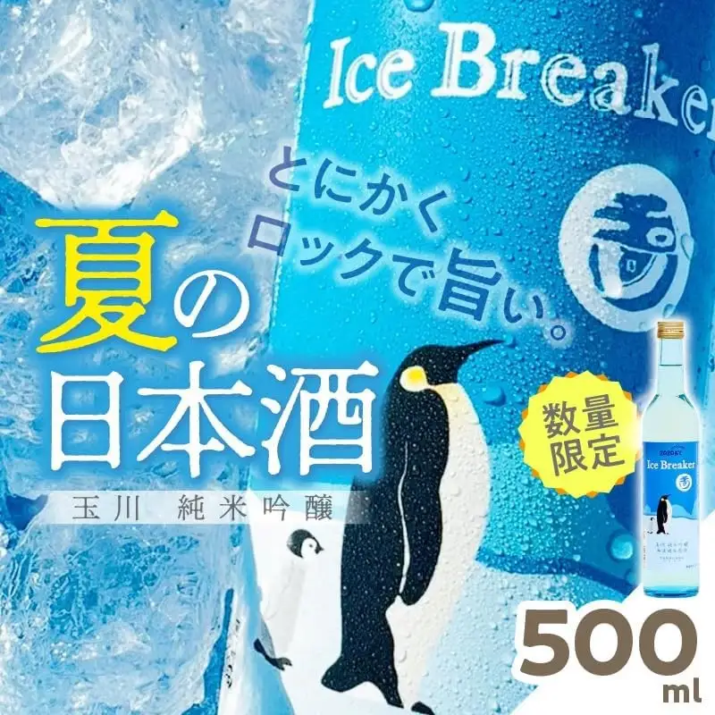 【京都・京丹後の純米吟醸】玉川 純米吟醸 Ice Breaker 500ml＜日本酒・地酒・冷酒・ひや酒・ロック・純米吟醸＞