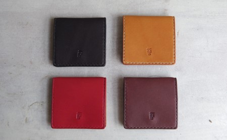【坂田典子の革小物】てのひらサイズの革のコインケース ファッション小物 財布 雑貨 日用品  キャメル
