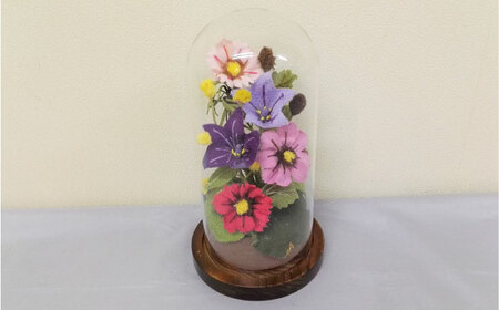 ドーム花器の花装飾（大）らんまん 花 雑貨 造花 インテリア お祝い ギフト 贈答 人気 送料無料 高知市 【花工房美呂】 [ATCO009]