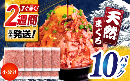 【最速発送】まぐろたたき丼 約65g×10セット / ネギトロ マグロ 高知 海鮮丼 天然 【株式会社 七和】 [ATAX002]　スピード 最短 最速 発送