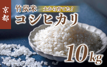 特別栽培米 竹炭米 白米 コシヒカリ 10kg ： 精米 お米 米