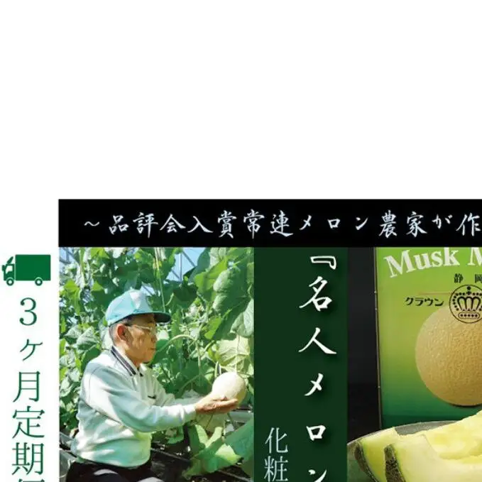 【3ヶ月定期便】数量限定！『クラウンメロン ”名人メロン” 1玉 』 メロン 人気 厳選 ギフト 贈り物 デザート グルメ フルーツ 果物 袋井市 果物類 メロン青肉 