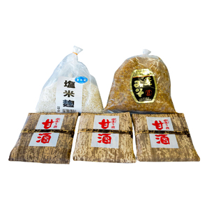 シガキ食品 防腐剤、添加物なし！  塩麹・甘酒・麦みそセット _U05-0017