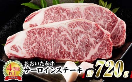 おおいた 和牛 サーロイン ステーキ (計720g・180g×4枚) 国産 豊後牛 BBQ バーベキュー 惣菜 やきにく おかず 百年の恵み 大分県 佐伯市【BD194】【西日本畜産 (株)】