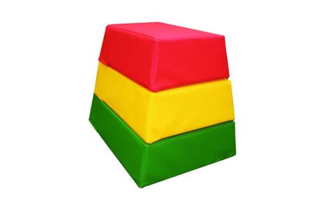 E112 キッズ跳び箱クッション【高田紙器 ウレタン 遊具 クッション おもちゃ 子供 こども 体育 室内遊び キッズ 国内製造 大阪 八尾市】