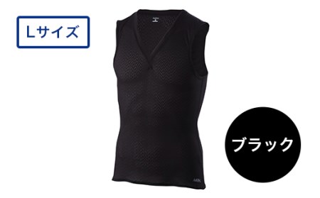 I4-08CA【カラー：ブラック サイズ：L】リカバリーウェア A.A.TH/ ノースリーブアンダー（品番：AAJ90810）