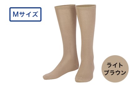 I4-21D【カラー：ライトブラウン サイズ：M】リカバリーウェア A.A.TH/ ハイソックス（品番：AAA90921）
