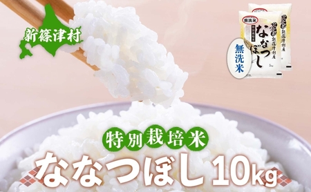 北海道 特別栽培 令和7年産 ななつぼし 10kg 無洗米 精米 米 白米 お米  ごはん ご飯 ライス 道産米 ブランド米 新しのつ米 ふっくら 食味ランキング  産地直送 カワサキ森田屋 送料無料