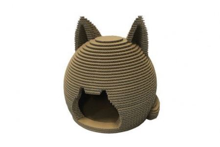 愛猫のための快適空間 段ボール製 猫ちぐら 猫ちゃん専用のおしゃれな隠れ家 フーゲツ