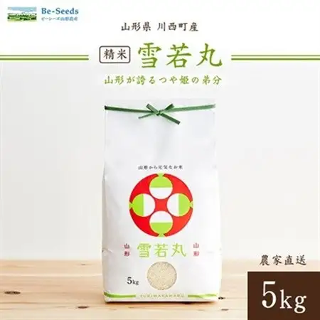 令和7年産　山形県産　雪若丸　5kg_米 こめ 白米 精米 精白米 雪若丸 山形県 ブランド米 産地直送 人気 おすすめ 贈答 ギフト プレゼント 送料無料 お取り寄せ お米 ごはん_【1144533】