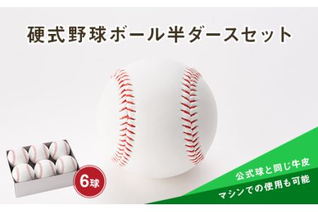 硬式野球ボール半ダースセット 山形県 新庄市 F3S-0303