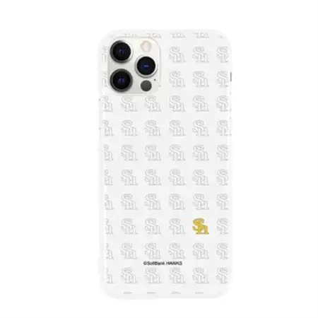 福岡ソフトバンクホークス iPhoneケース ハードタイプ logo-ip12-3-wht_雑貨   _【1229564】