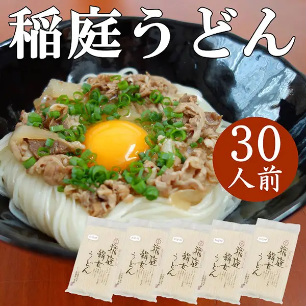 稲庭うどん6人前×5袋【(有)稲庭絹女うどん】[B2-0202]
