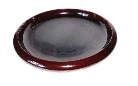 川連漆器 尺平鉢 本溜 漆器 漆器 【遠田漆器店】[C6102]