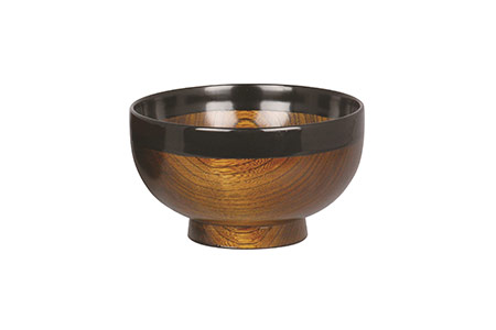 川連漆器 布張汁椀 漆器 漆器 【山田漆器店】[H2-5601]