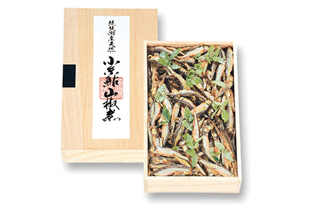 【B-731】近江高島鮎池元 吉本 琵琶湖産天然小糸鮎 山椒煮 ［高島屋選定品］