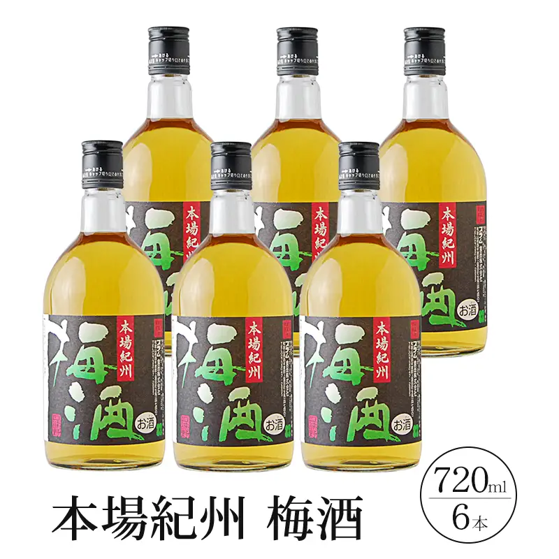 本場紀州梅酒　6本セット【prm016B】