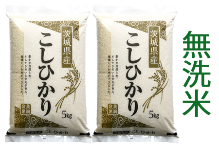 【令和7年産】稲敷市産 コシヒカリ 無洗米 10kg (5kg×2袋) [2143]