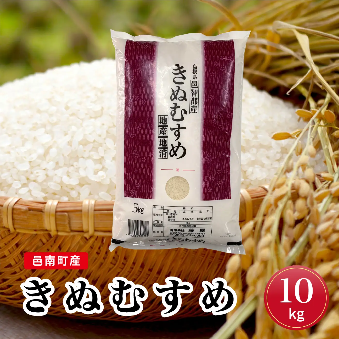令和7年産 邑南町産きぬむすめ10kg