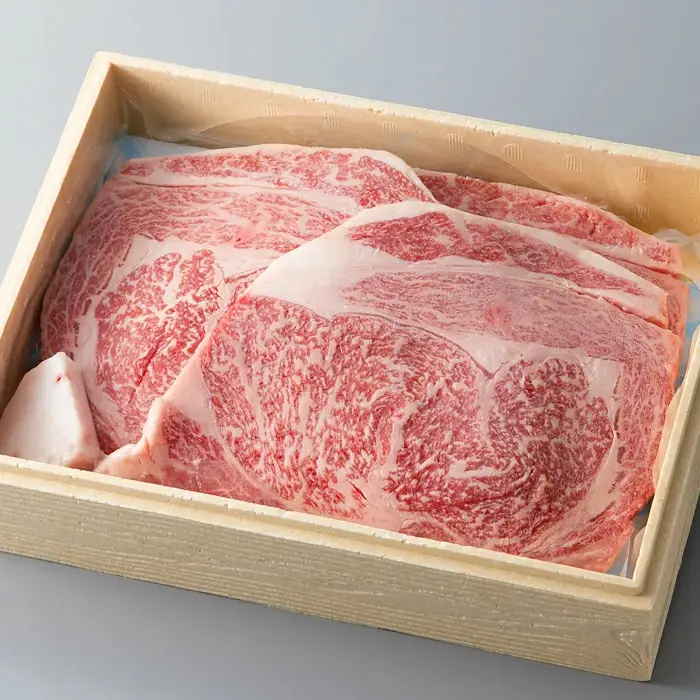 【A-308】宝牧場 近江牛大判リブロース鉄板焼用 600g［高島屋選定品］