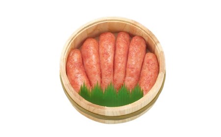 AB480.辛うしてごめんたい・無着色（木樽入り）／240g【辛子明太子】