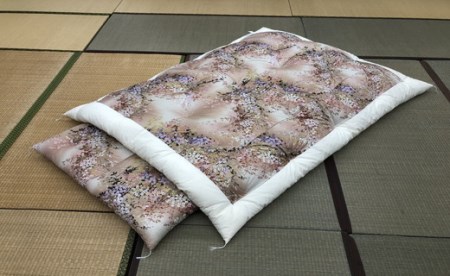 ふとん打ち直し　抗菌抗ウイルスフルテクト加工生地　みず穂柄　２枚組【CW89W】