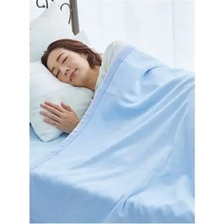 綿毛布 シーツ 寝具セット シングル 綿毛布とかんたんシーツのセット ブルー_雑貨・日用品 毛布 寝具   雑貨・日用品  寝具 _【1134121】