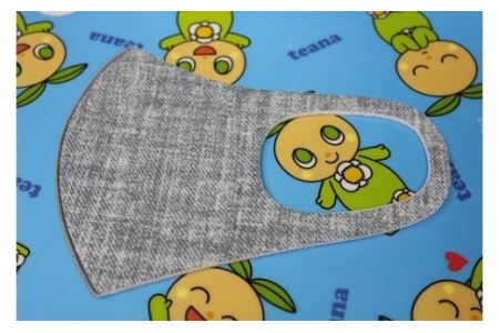 耳が痛くならない　フィットマスク　＋グレー色デニム柄　Lサイズ　2枚セット／ネイション産業　三重県　度会町　伊勢志摩