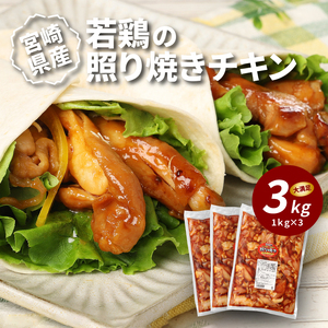 宮崎県産若鶏の照り焼きチキン3㎏_K16_0059_3