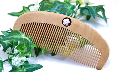 桜の木櫛 民芸品 工芸品 