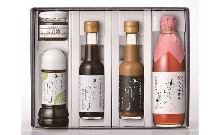 八木澤商店ギフト【花梨】(かりん) 調味料 5種セット 【 三升漬 しょうゆ ドレッシング ポン酢 ごまだれ 白だし 詰め合わせ 贈答品 】RT530