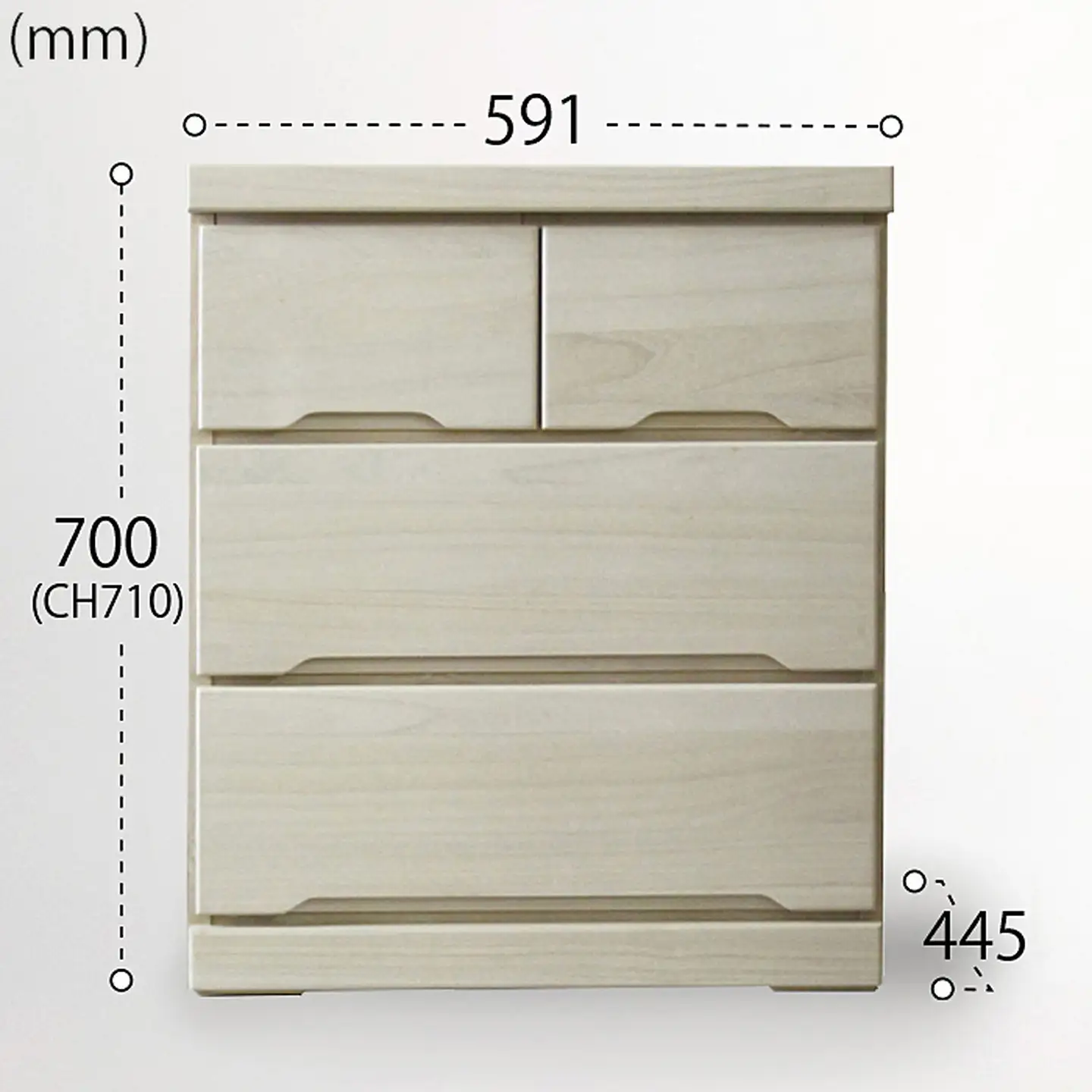 60-3LC収納家具（白）【諸富家具】：B790-003