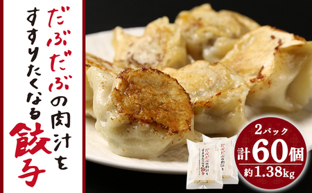 だぶだぶの肉汁をすすりたくなる餃子 60個（30個入×2パック）