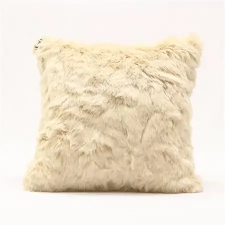 OKADA TEXTILE ミニエコファークッション(ベージュ)_雑貨・日用品  家具・インテリア _【1143747】