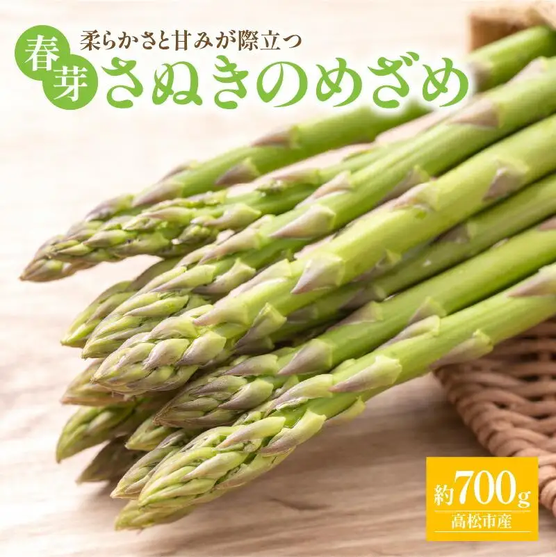 柔らかさと甘みが際立つ さぬきのめざめ春芽 約700g【2027-1月下旬～2027-2月下旬配送】